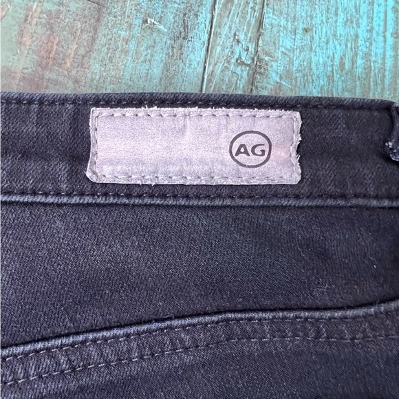 AG Adriano Goldschmied The Legging Ankle Skinny Ankle Jeans Size 27 Black Blue - Picture 10 of 11